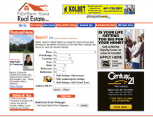 Tablet Screenshot of northerniowarealestate.com